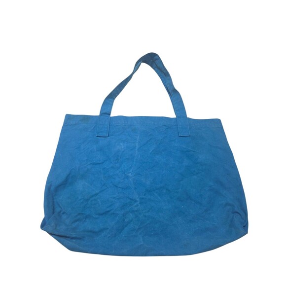 Vintage 90’s ESPRIT Blue Black Logo Tote Carryall Shopper Bag Large Made In USA - Picture 6 of 14